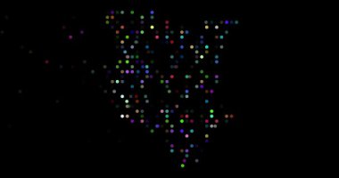 Dijital parçacıklar Kenya haritasını oluşturmak için birleşir