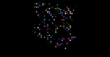 Dijital parçacıklar Kenya haritasını oluşturmak için birleşir