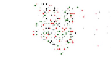 Kenya şekli yaratan soyut noktalar