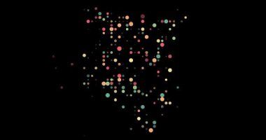 Parçacıklar Kenya siluetini oluşturuyorlar