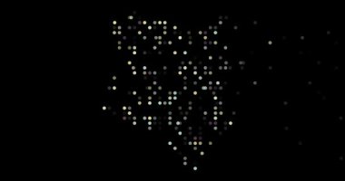 Parçacıklar Kenya siluetini oluşturuyorlar