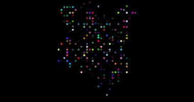 Kenya şekli yaratan soyut noktalar