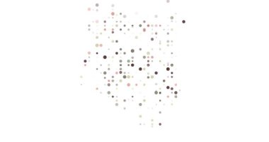 Parçacıklar Kenya siluetini oluşturuyorlar