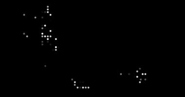 Noktalı soyut Comoros kartografik sanatı