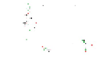 Comoros ana hatlarının canlandırılmış nokta haritası