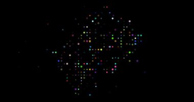 Uçan Noktalardan Minimalist Lesotho Haritası