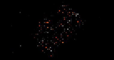 Lesotho Ulusal Şeklinde Soyut Noktalar