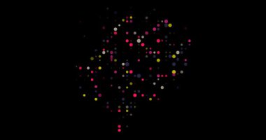 Yüzen Noktalı Animasyon Lesotho Silueti