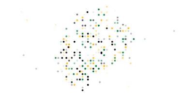 Soyut Üretici Lesotho Haritası Harekette