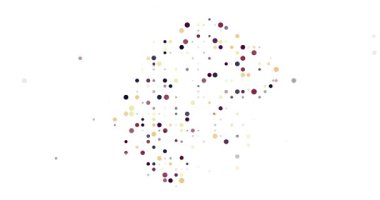 Parçacıklar tarafından oluşturulan soyut Lesotho kenarlıkları