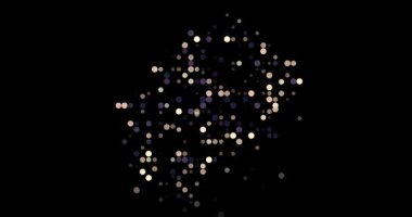 Parçacıklar tarafından oluşturulan soyut Lesotho kenarlıkları