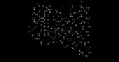 Sanatsal Animasyon Noktaları Düşüyor ve Libya Siluet Tasarımı Çözülüyor