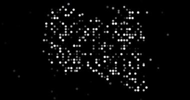 Libya Harita Şeklinde Canlı Canlandırma Çemberleri Görünüyor ve Kayboluyor