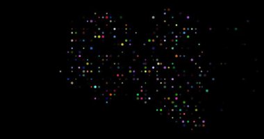 Libya Harita Şeklinde Canlı Canlandırma Çemberleri Görünüyor ve Kayboluyor