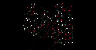 Sanatsal Animasyon Noktaları Düşüyor ve Libya Siluet Tasarımı Çözülüyor