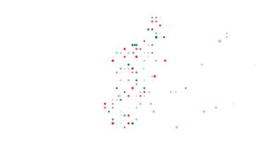 Minimalist Madagaskar üretken noktalar silueti