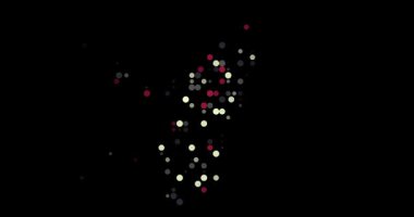 Üretken noktalar Madagaskar soyut siluetini oluşturur