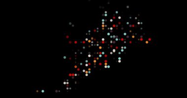 Renkli Desen Fas Silueti Oluşturuyor