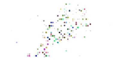 Üretken çemberlerden Fas haritası silueti