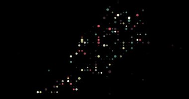 Uçan parçacıklar Fas 'ın soyut ana hatlarını oluşturuyor