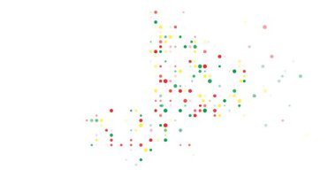 Çağdaş Mali harita sanat uçan parçacıkları