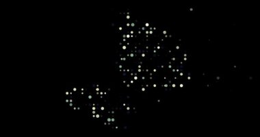 Hareket noktalı minimalist Mali soyut haritası