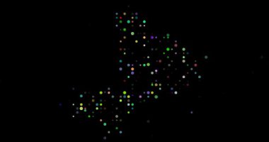 Çağdaş Mali harita sanat uçan parçacıkları