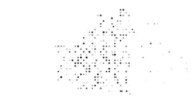 Moritanya yaratıcı nokta geometri haritası soyutlaması