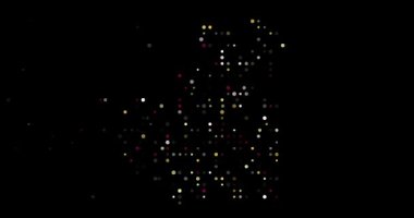 Dijital noktalar Moritanya soyut haritasını oluşturuyor