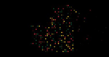 Soyut geometri Moritanya ana hatlı üretken sanat