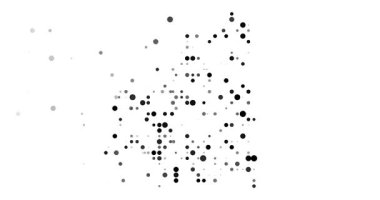 Uçan noktalı Moritanya ülke silueti