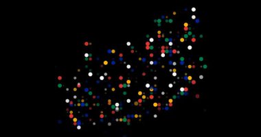 Güney Afrika 'nın üretken soyut haritası