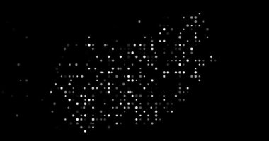 Güney Afrika 'nın yaratıcı parçacık silueti sanat eseri