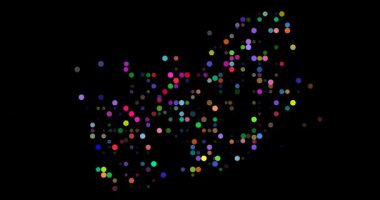 Güney Afrika haritası üretken nokta sanatı olarak