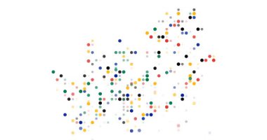 Güney Afrika 'nın üretken soyut haritası