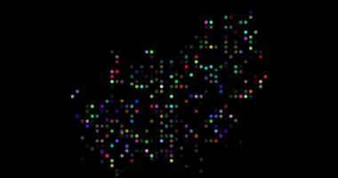 Güney Afrika 'nın üretken soyut silueti