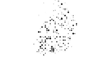 Mauritius Siluetini oluşturan canlı noktalar
