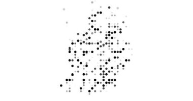 Mauritius soyut haritası uçuş noktalarından yapılmıştır