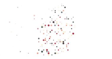 Soyut nokta bulutu Mauritius siluet sanatı