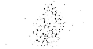 Renkli Desen Mauritius Silueti Oluşturuyor