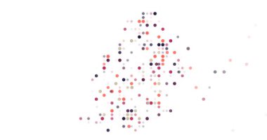 Mauritius üretken noktalı soyut ülke taslağı