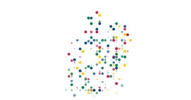 Puanlı üretici hareket sanatı Mauritius haritası