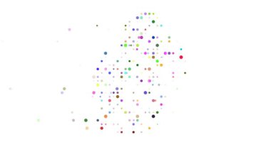 Mauritius dijital asgari noktalar ülke silueti