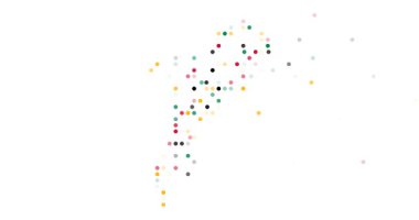 Yaratıcı üretici Mozambik harita parçacık çizimi