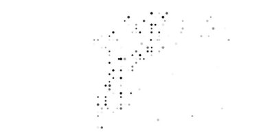 Dijital soyut daireler Mozambik animasyon şekli