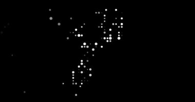 Mozambik Silueti Oluşturan Canlı Noktalar