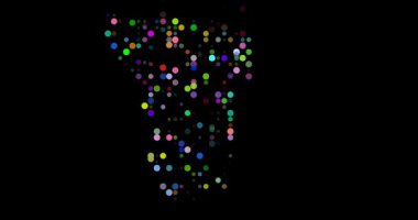 Namibya Haritası Oluşturan Dijital Noktalar