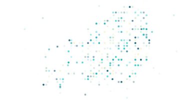 Üretken sanat Nijer noktalı siluet animasyonu