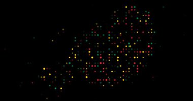 Nijer 'in animasyon noktalarından oluşan geometrik çizgisi