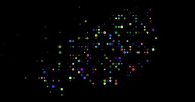 Noktalı geometride modern Nijer haritası animasyonu